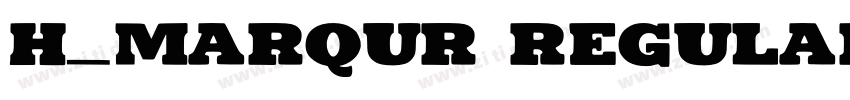 H_MARQUR Regular字体转换